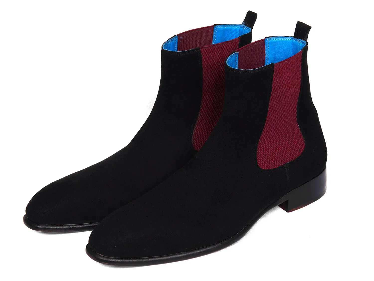 Paul Parkman Shoes Paul Parkman Men's Suede Chelsea Boots in Black