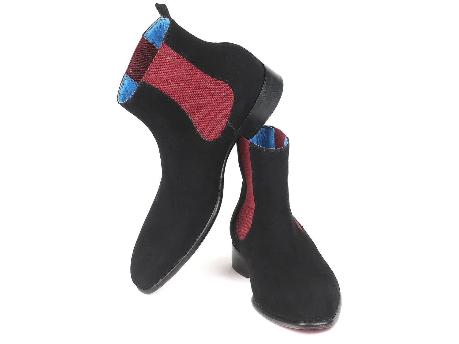 Paul Parkman Shoes Paul Parkman Men's Suede Chelsea Boots in Black