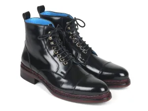 Paul Parkman Shoes Paul Parkman Polished Leather Boots in Black