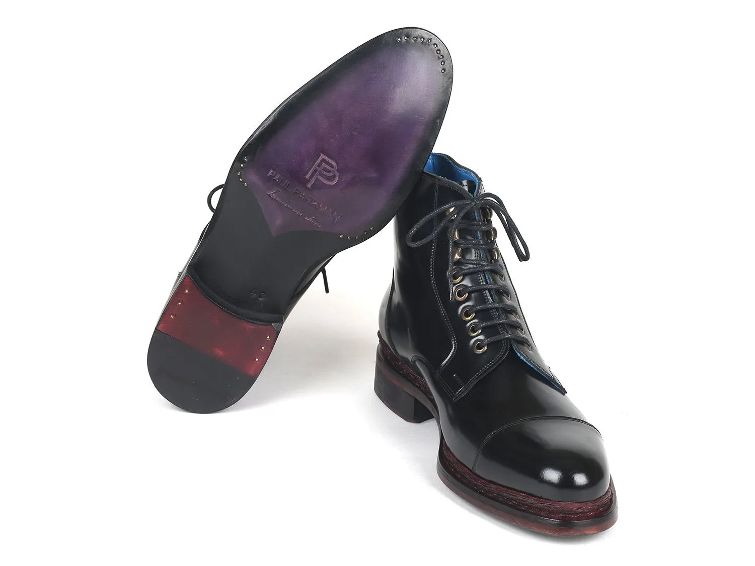 Paul Parkman Shoes Paul Parkman Polished Leather Boots in Black