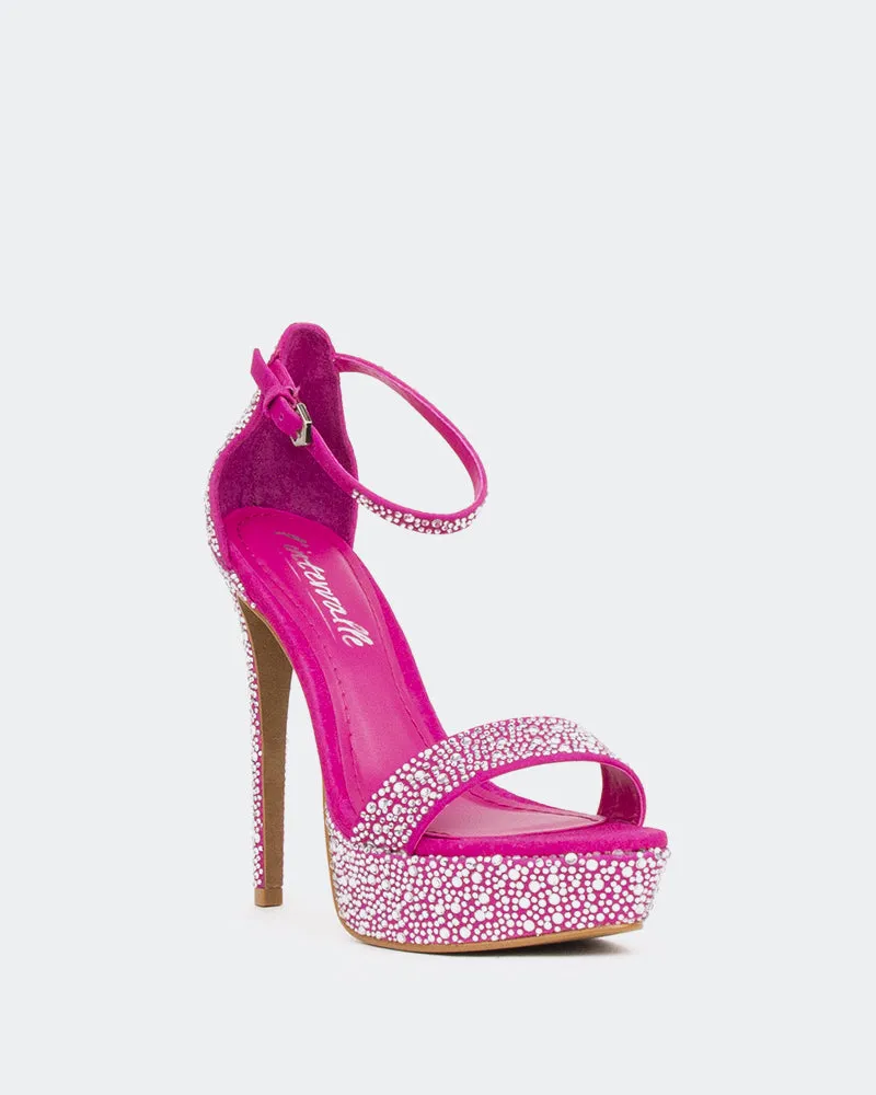 Rinna, Fucshia Suede/Suède Fucshia