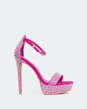 Rinna, Fucshia Suede/Suède Fucshia