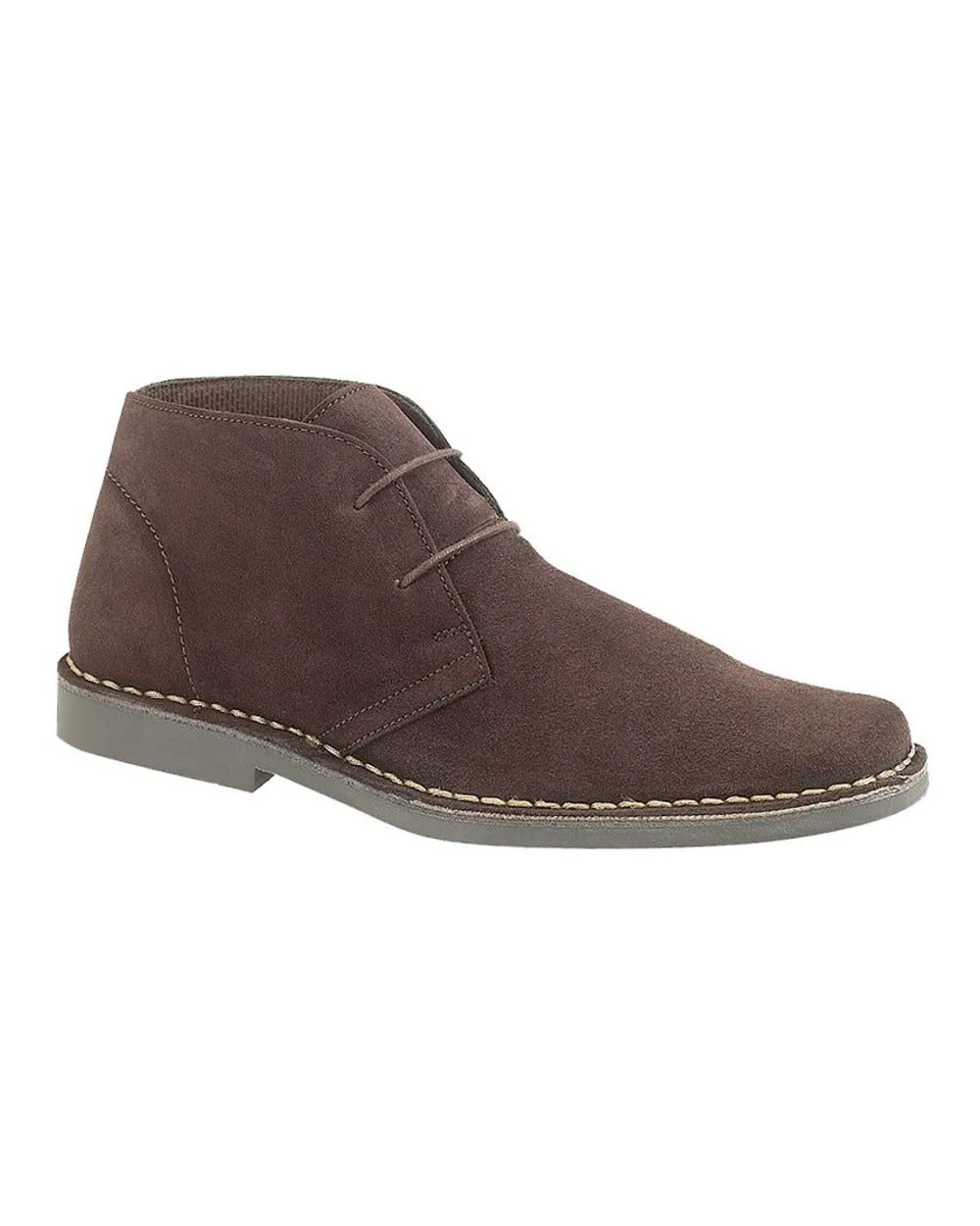 Roamers Mens 2 Eyelet Desert Boots Roamers Shoes