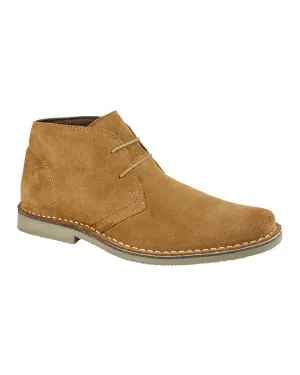 Roamers Mens 2 Eyelet Desert Boots Roamers Shoes