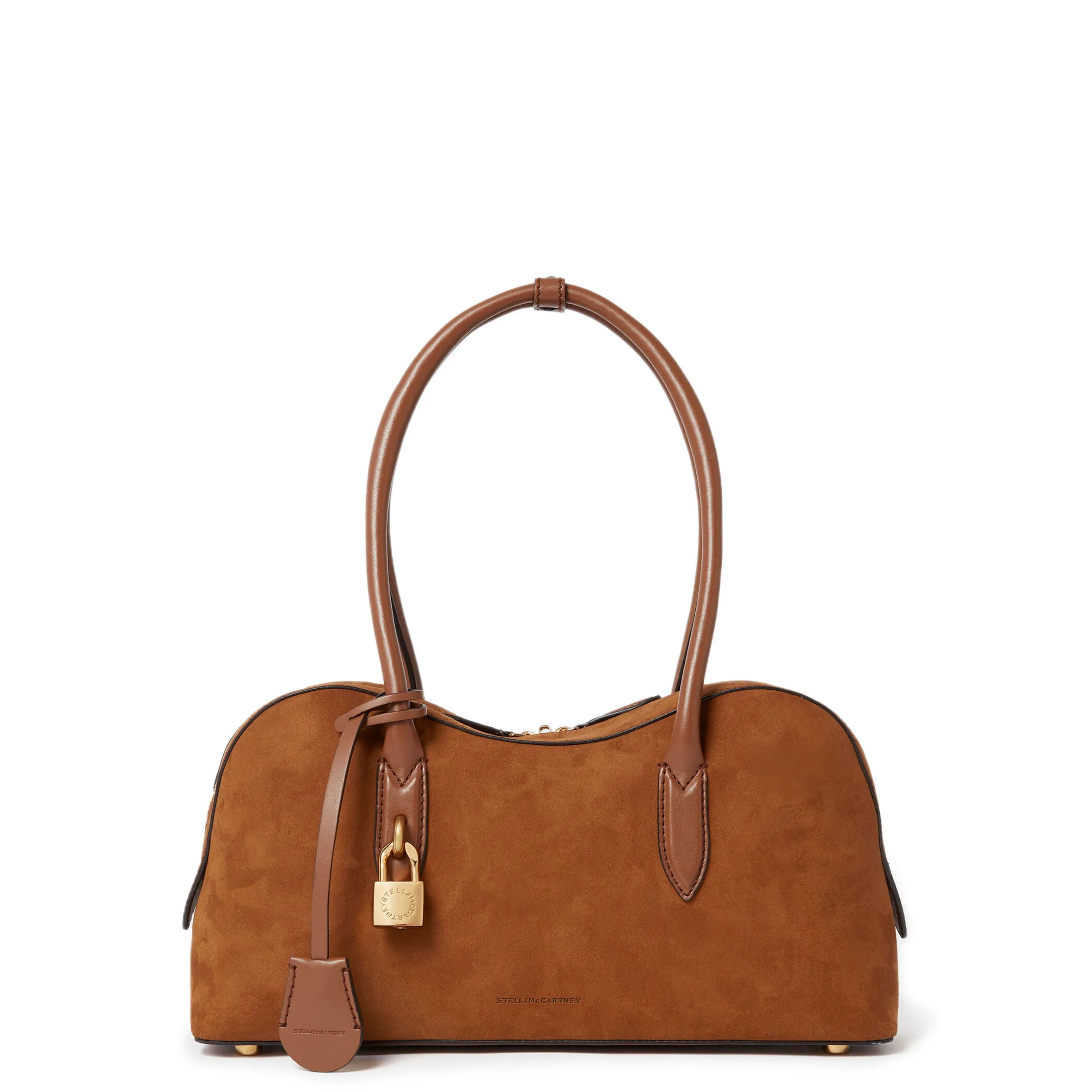 Ryder Shoulder Bag, Suede, Brandy Bags_Stella Mccartney_Bags