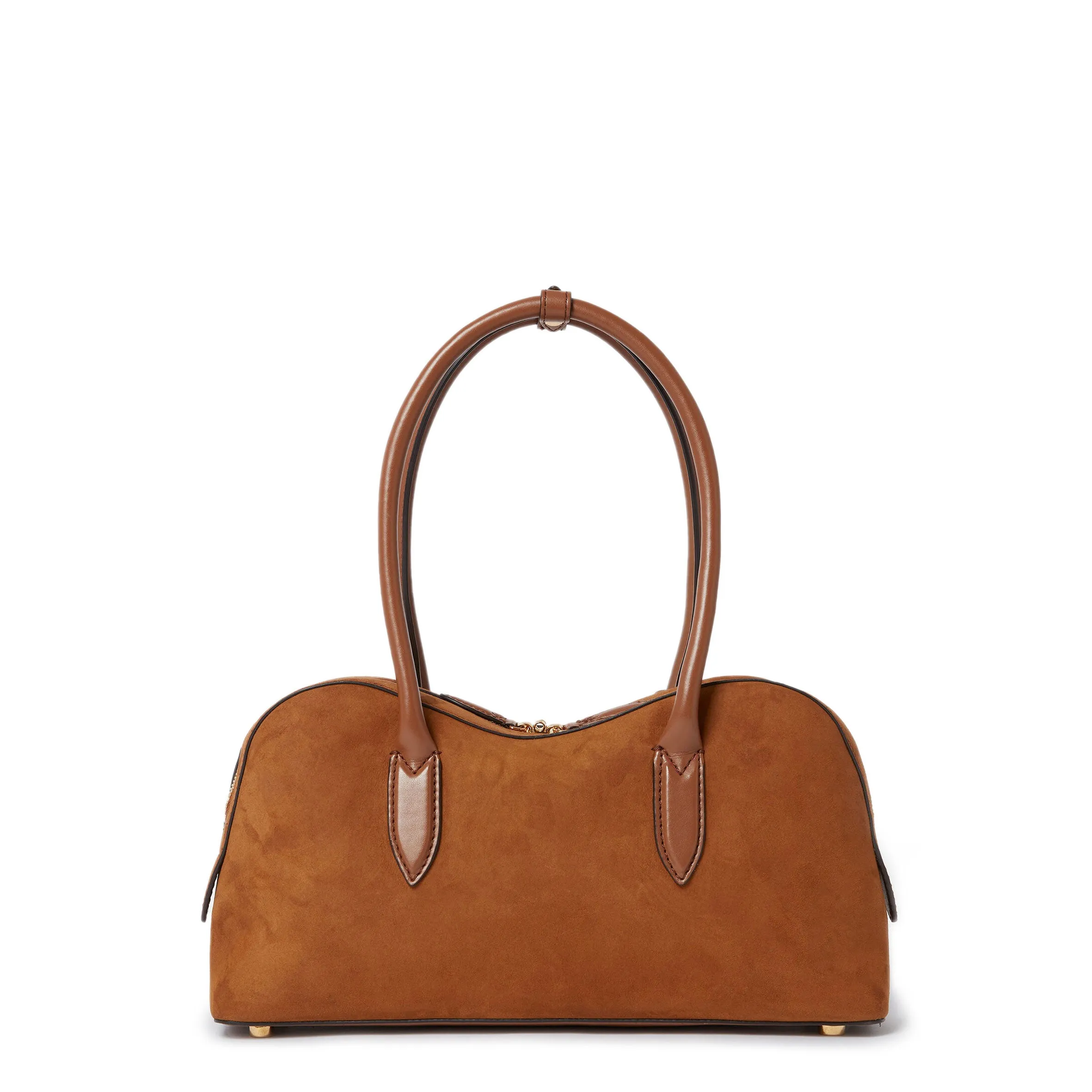 Ryder Shoulder Bag, Suede, Brandy Bags_Stella Mccartney_Bags