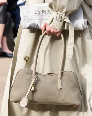 Ryder Shoulder Bag, Suede, Khaki Bags_Stella Mccartney_Bags