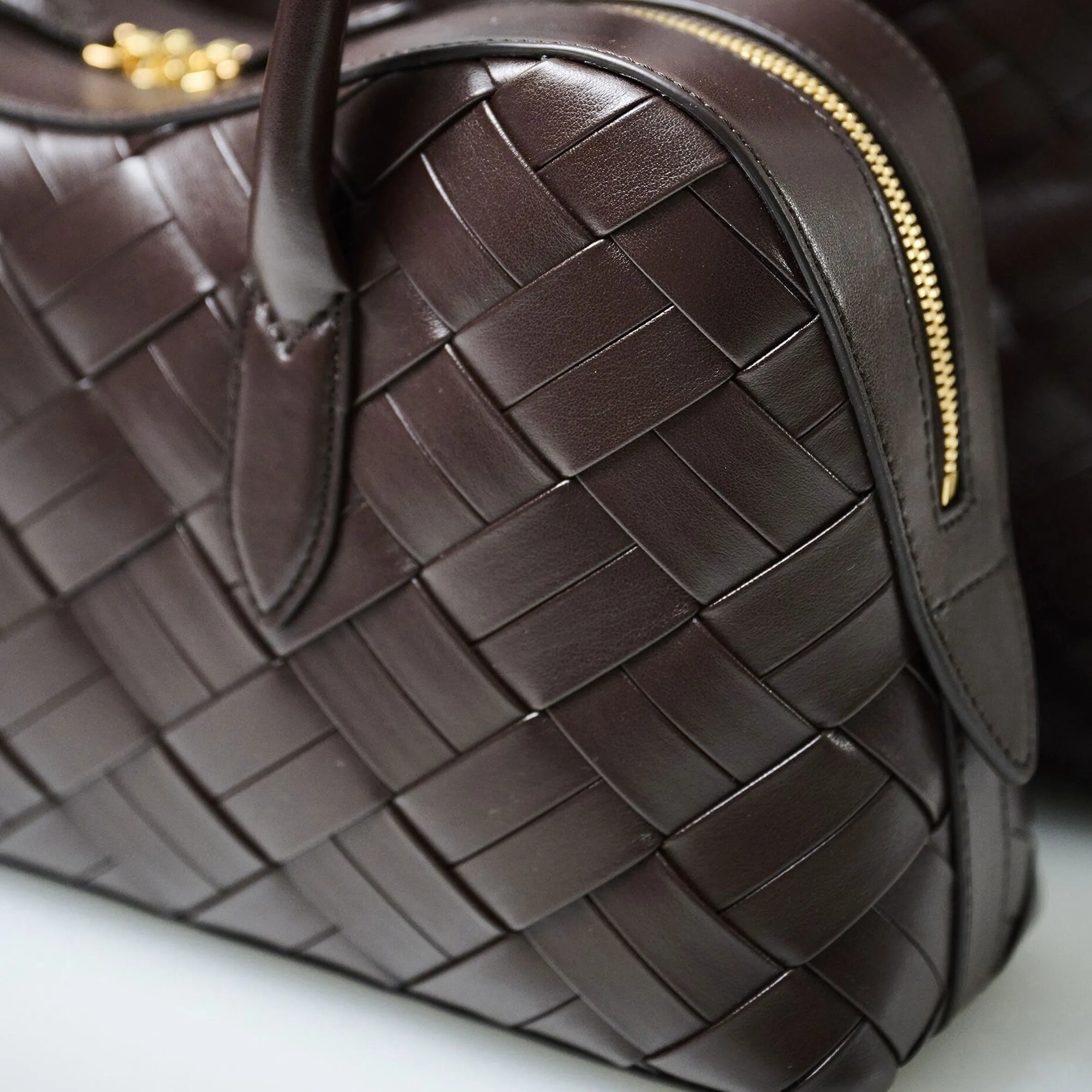 Ryder Woven Shoulder Bag, Chocolate Bags_Stella Mccartney_Bags