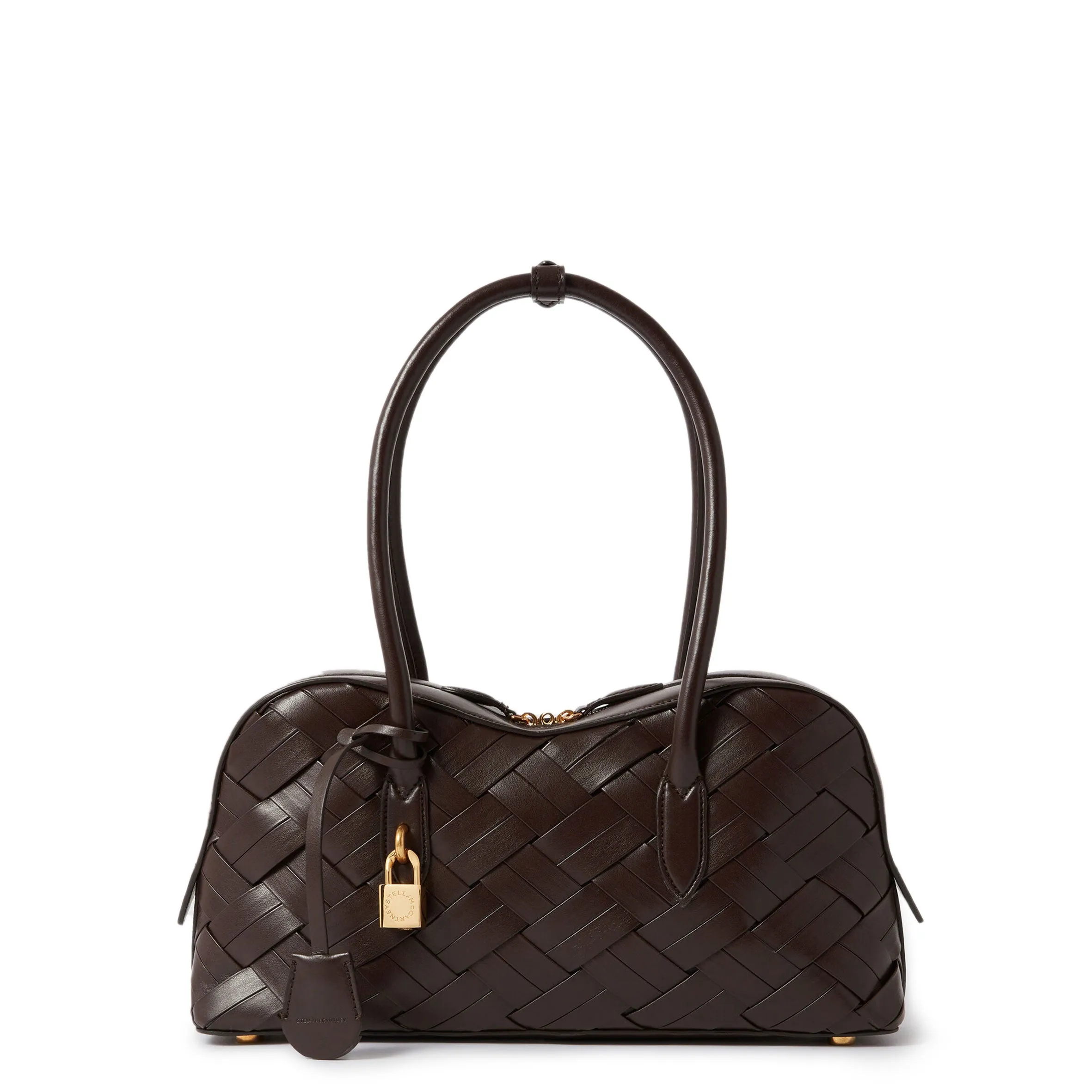 Ryder Woven Shoulder Bag, Chocolate Bags_Stella Mccartney_Bags