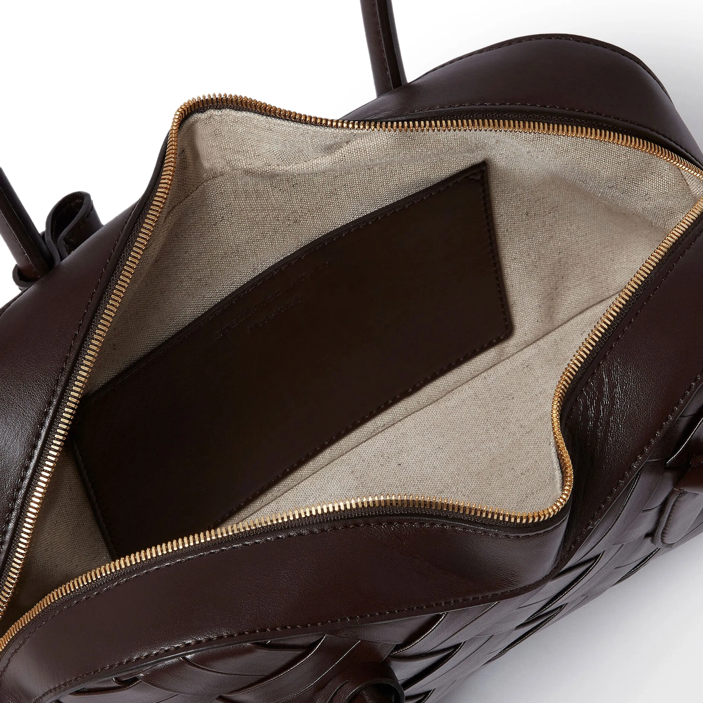 Ryder Woven Shoulder Bag, Chocolate Bags_Stella Mccartney_Bags