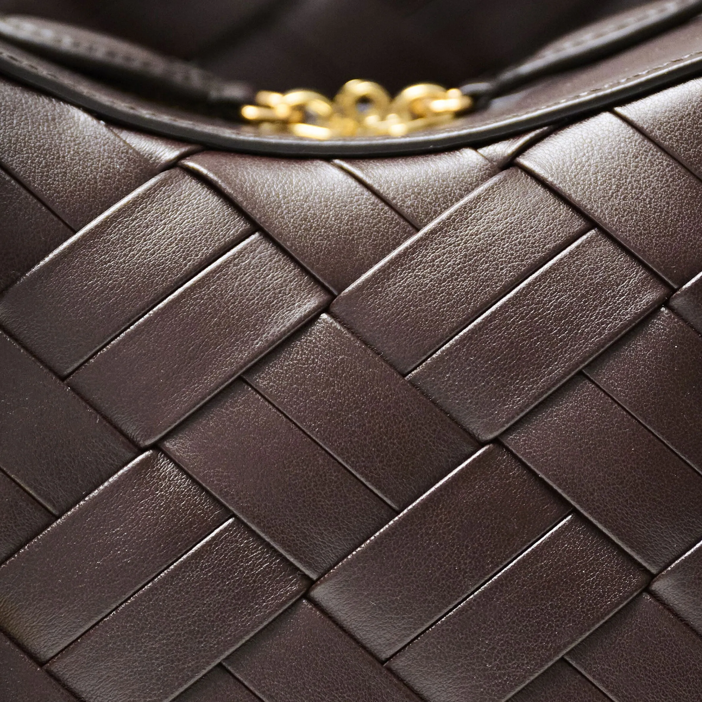 Ryder Woven Shoulder Bag, Chocolate Bags_Stella Mccartney_Bags