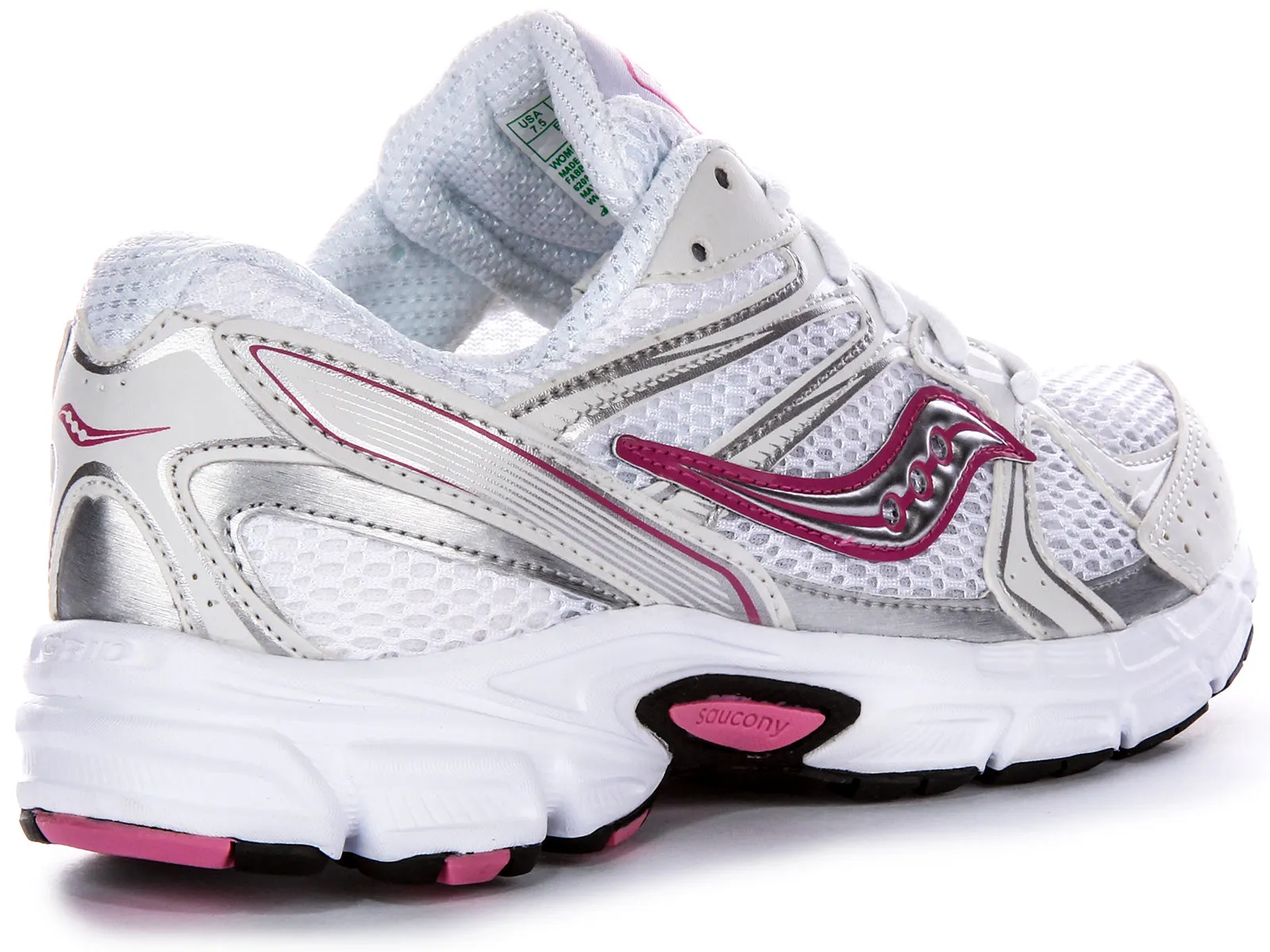 Saucony Ride Millennium In White Pink For Women Shoes Saucony