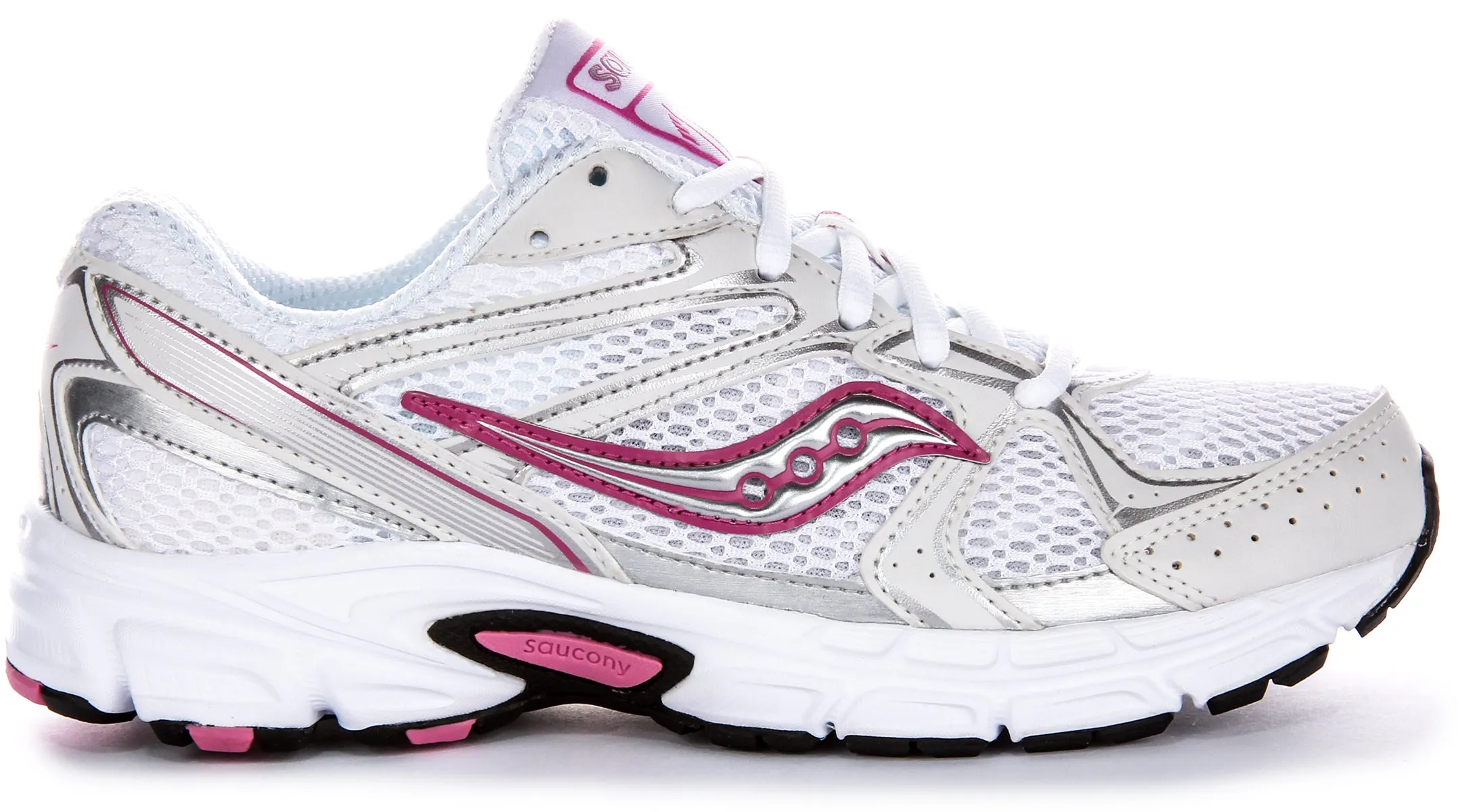 Saucony Ride Millennium In White Pink For Women Shoes Saucony
