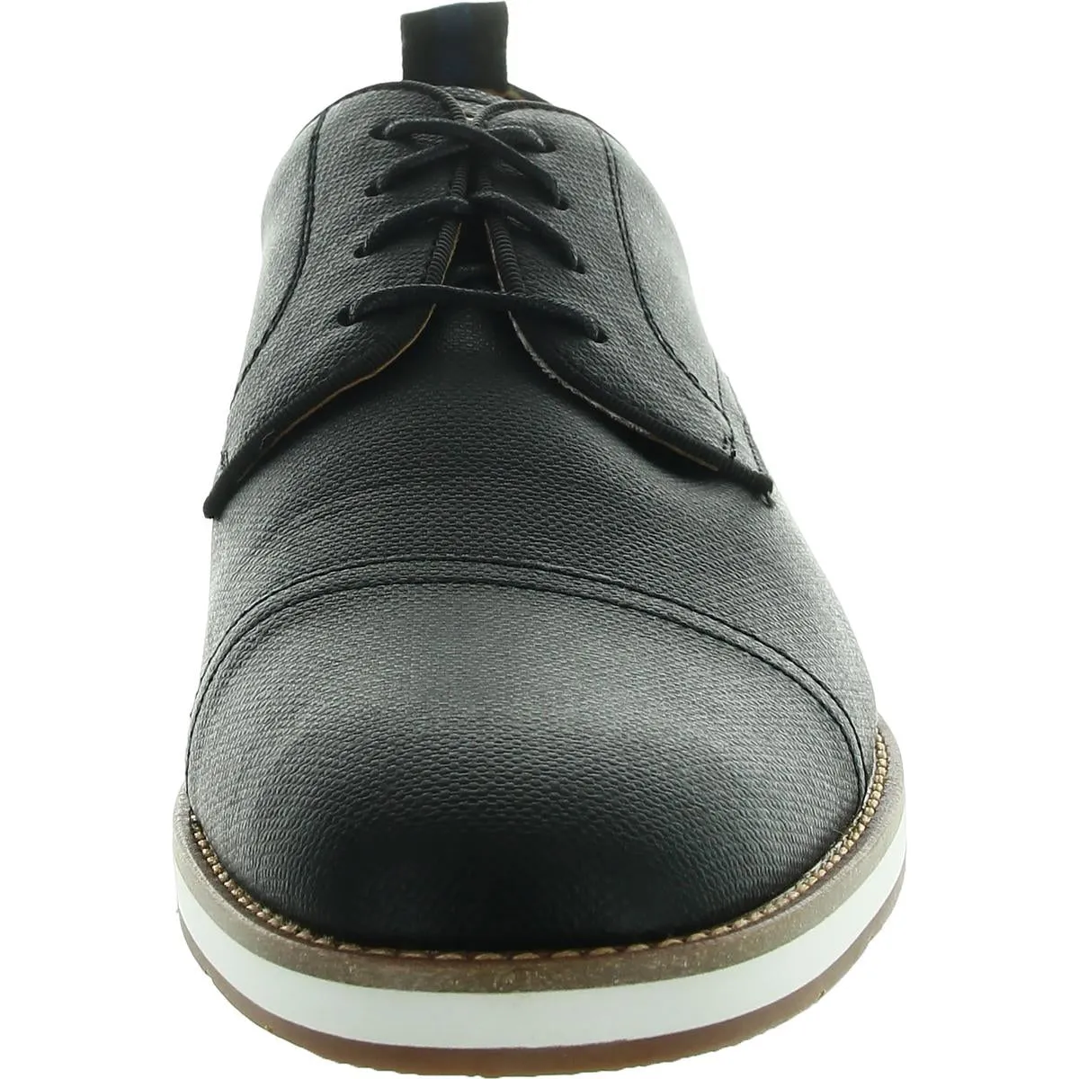 Saverio Mens Lace-Up Faux Leather Derby Shoes