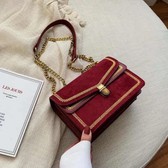 Scrub Leather Crossbody Bags For Women 2020 Chain Shoulder Messenger Bag Lady Travel Luxury Handbags and Purses Fashion Nova Bags