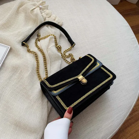 Scrub Leather Crossbody Bags For Women 2020 Chain Shoulder Messenger Bag Lady Travel Luxury Handbags and Purses Fashion Nova Bags