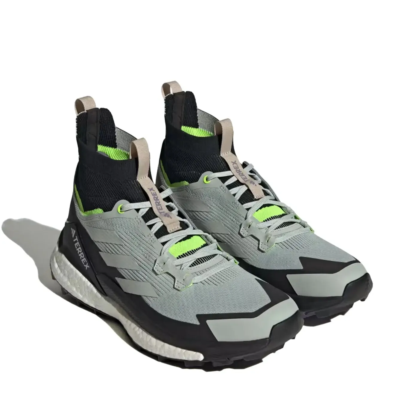 Shoes Adidas Terrex Men Adidas Terrex Free Hiker 2.0 Hiking Shoes Wonder Silver / Wonder Silver / Lucid Lemon