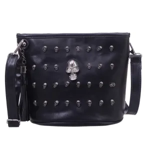 Skull Design Women Messenger Bags Handbags Shoulder Bags Satchel Clutch Girl Black Skull Crossbody Bag Bolsas Borse Feminina Fashion Nova Bags