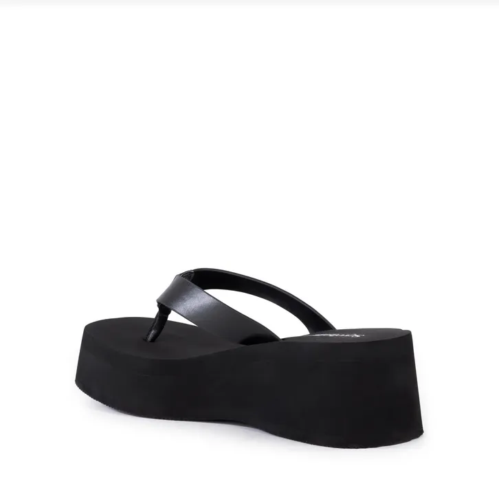 Skyscraper Sandal in Black from Seychelles