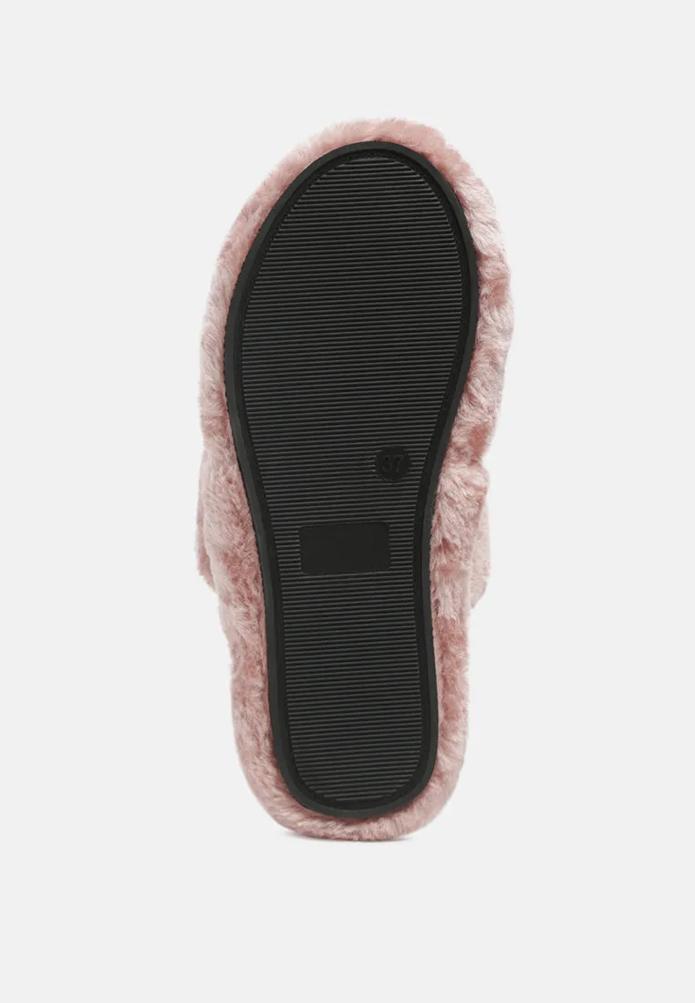 smoothie fur slip-on flats