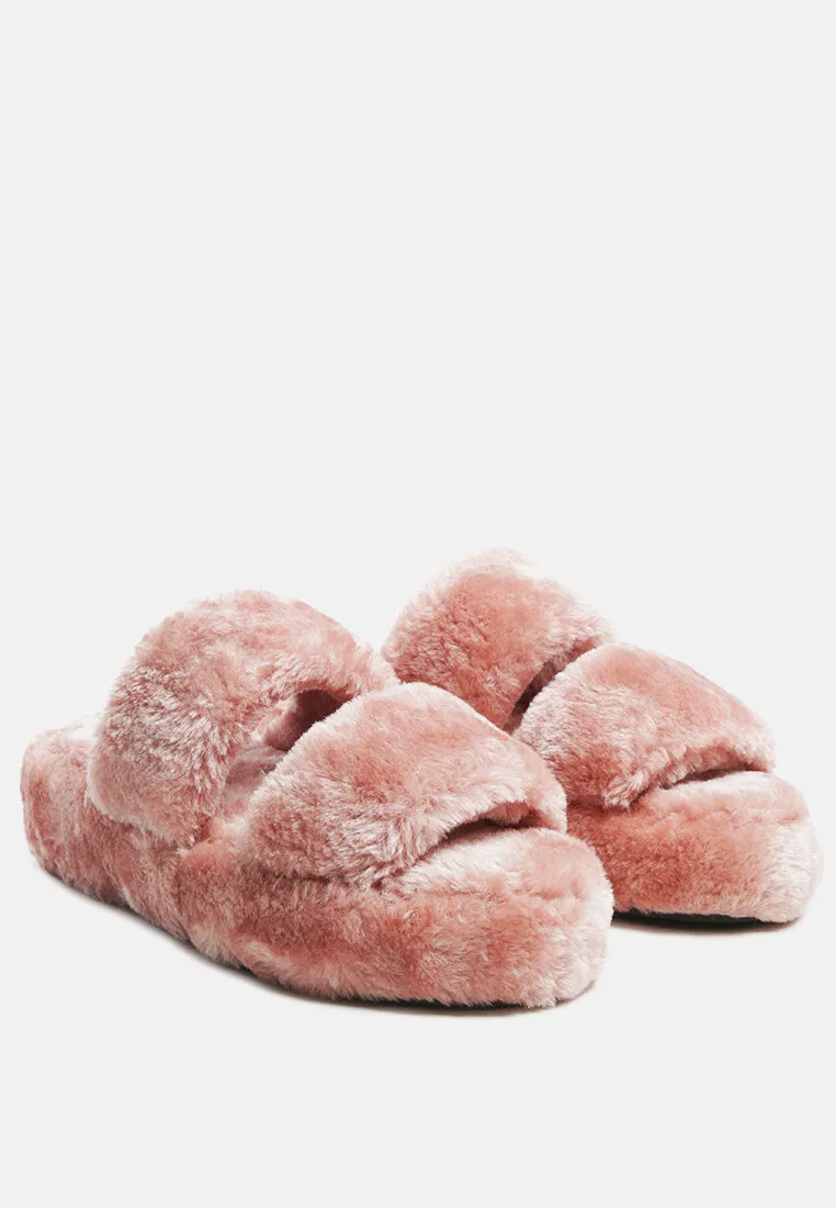 smoothie fur slip-on flats