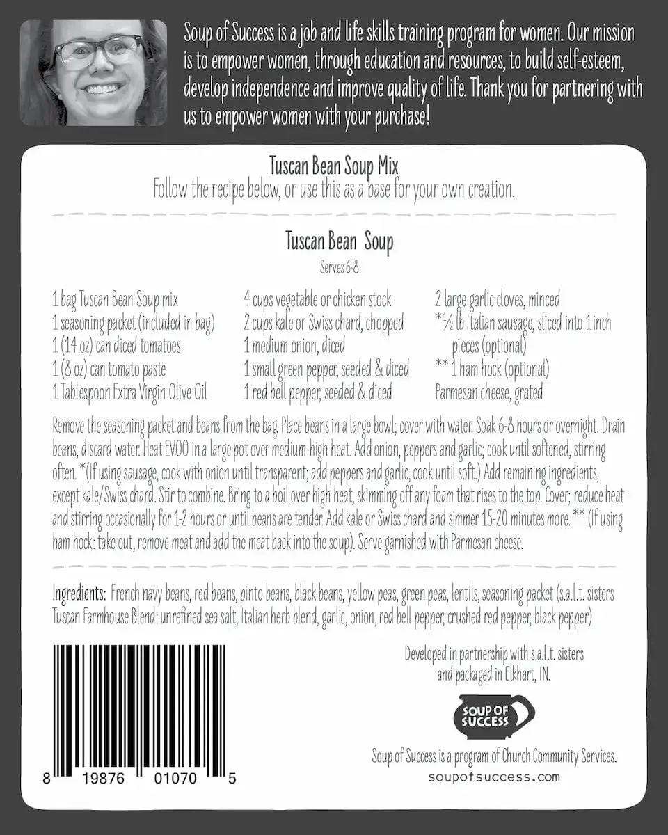 Soup of Success Tuscan Bean Soup Mix