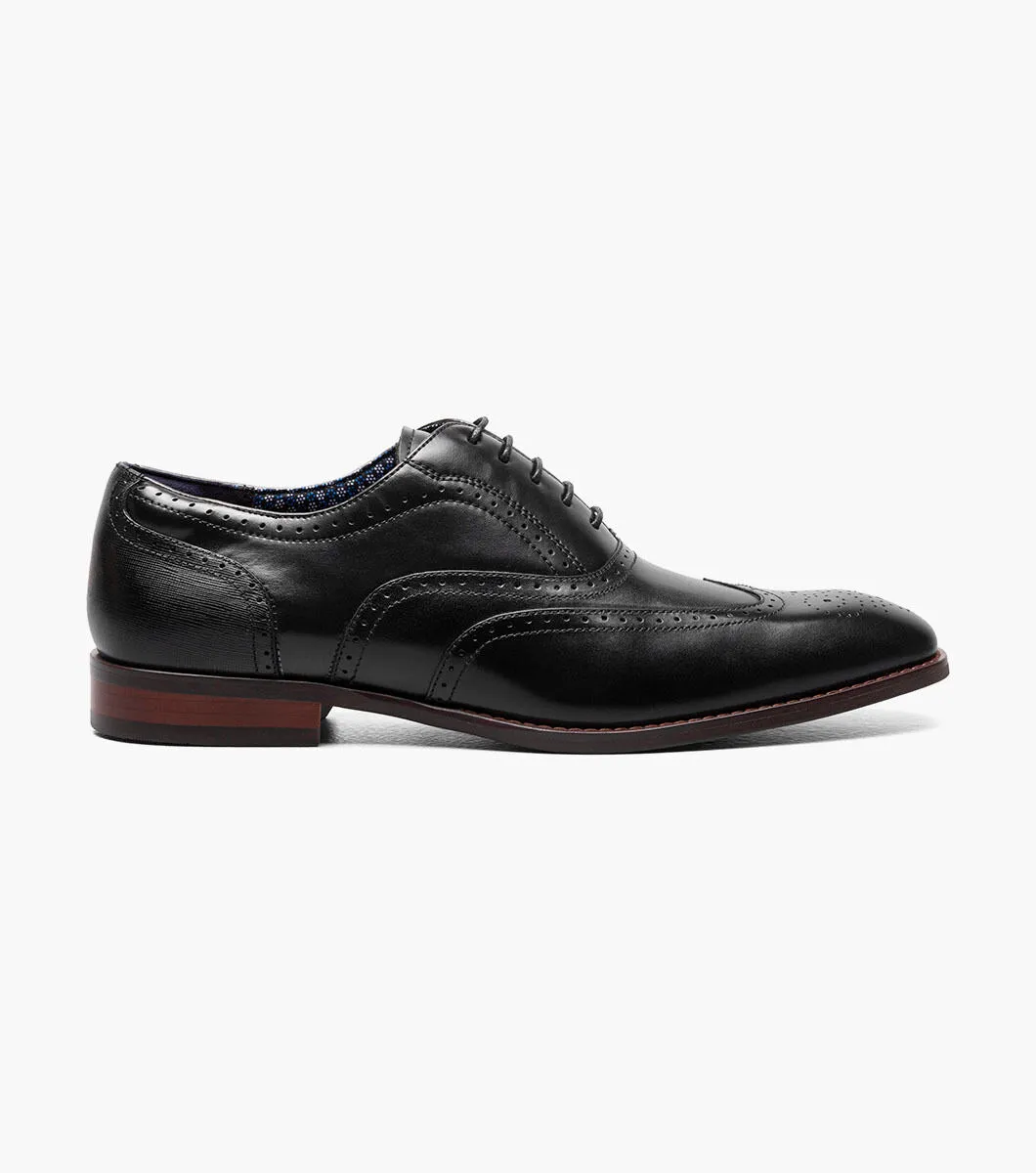 Stacy Adams KAINE  Wingtip Oxford - Black