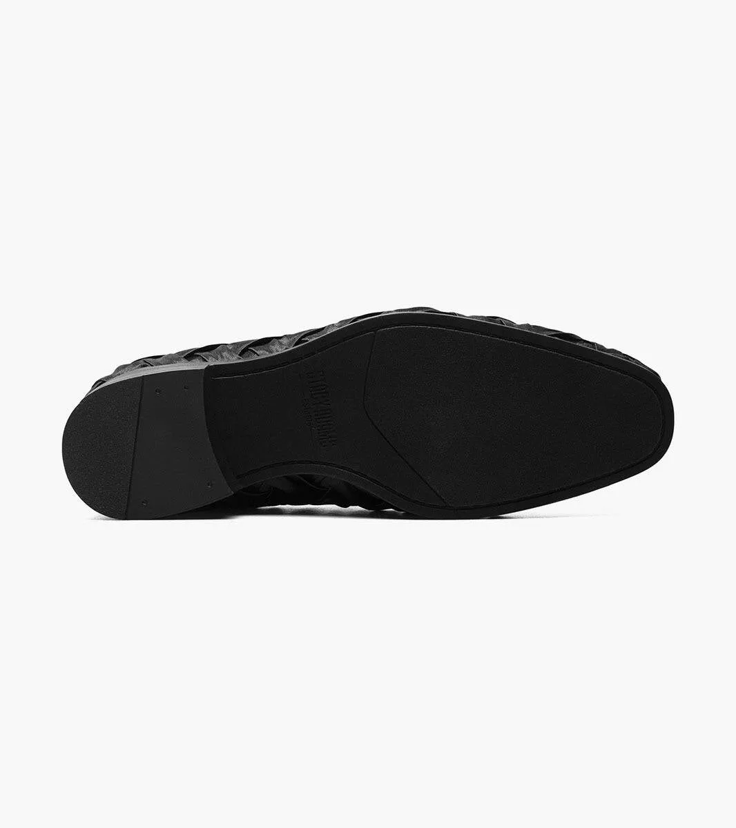 Stacy Adams SAVOIR  Plain Toe Satin Slip On - Black
