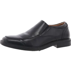Stafford Mens Solid Faux Leather Loafers