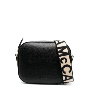 Stella Logo Camera Bag Grain, Black Bags_Stella Mccartney_Bags