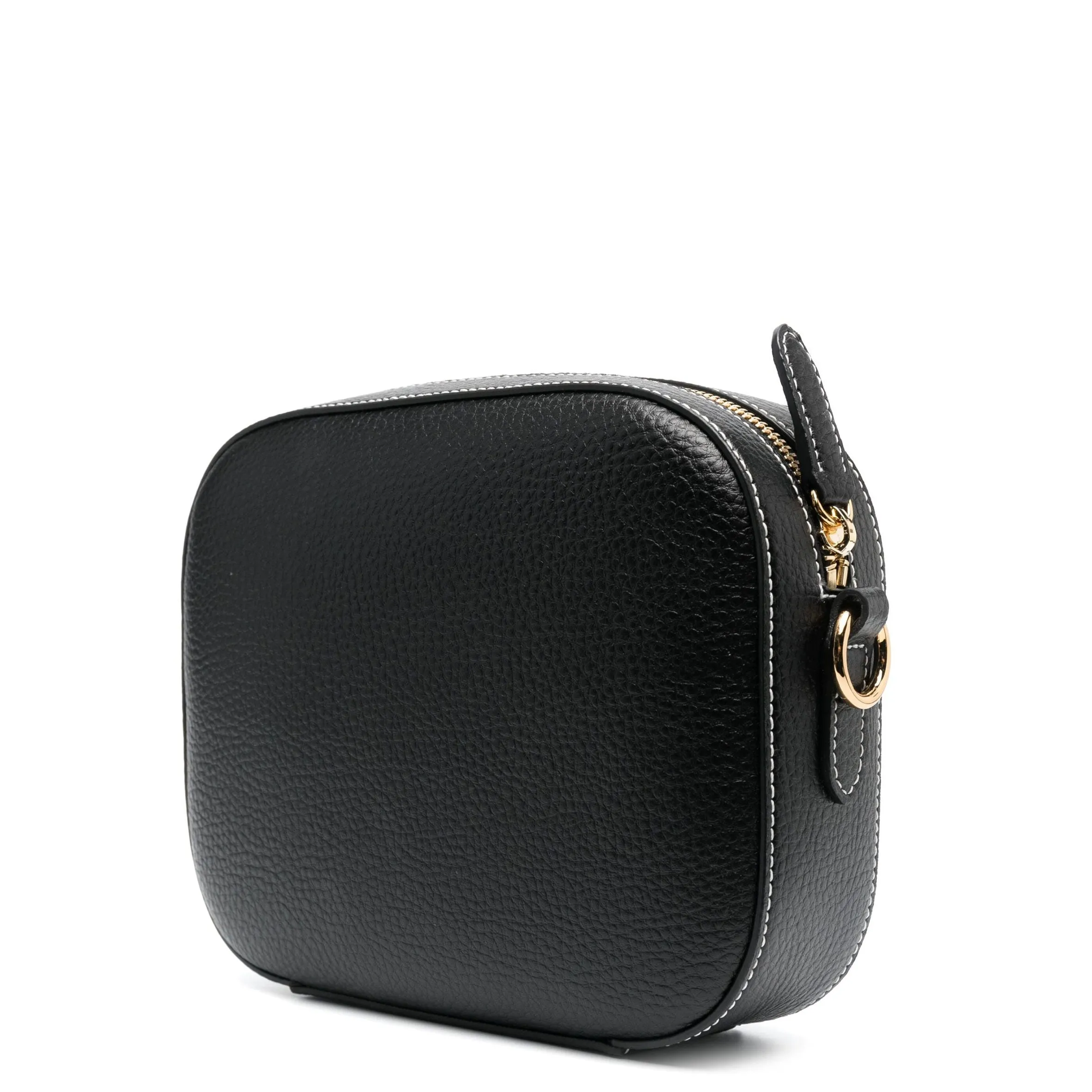 Stella Logo Camera Bag Grain, Black Bags_Stella Mccartney_Bags