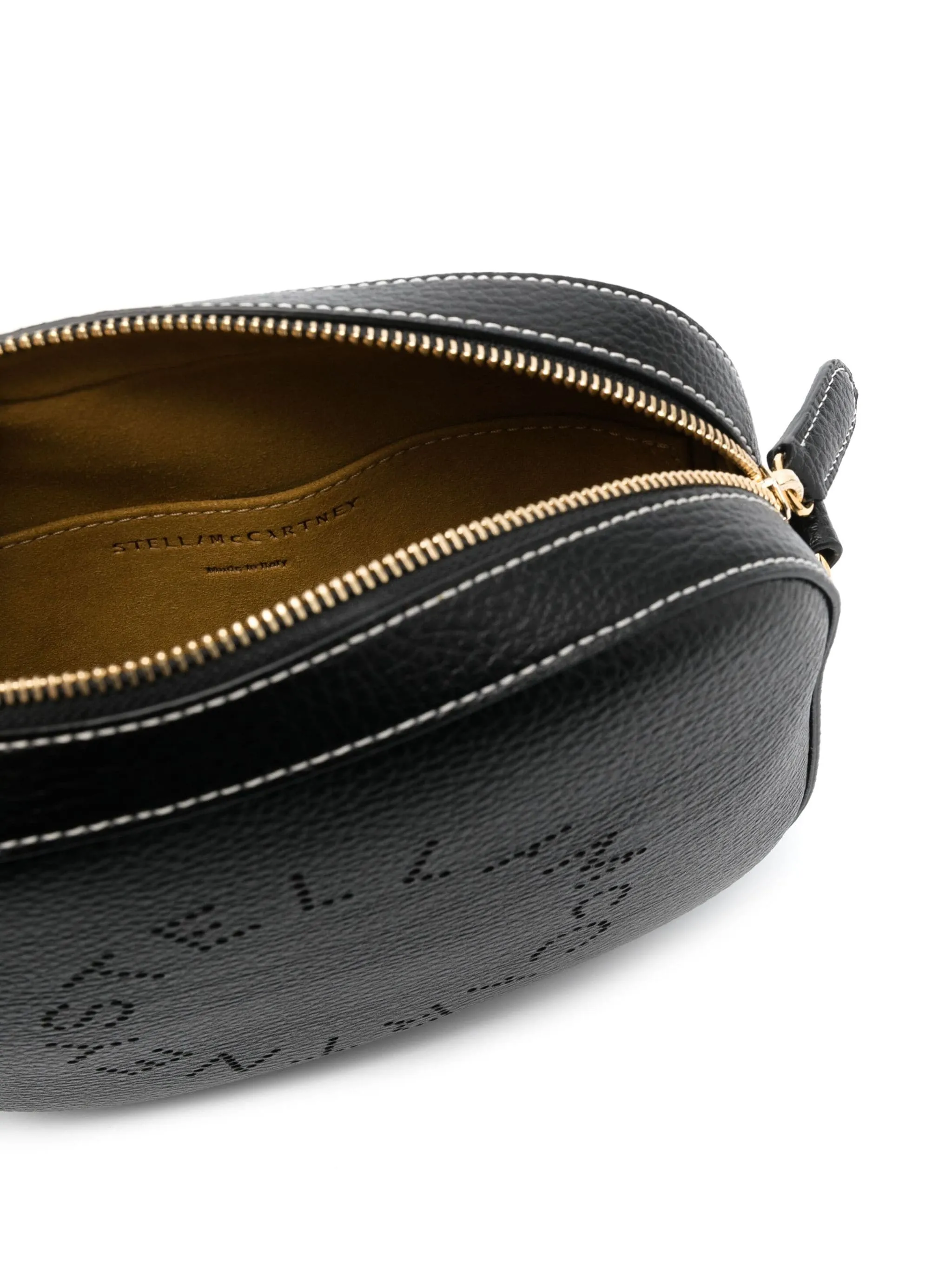 Stella Logo Camera Bag Grain, Black Bags_Stella Mccartney_Bags