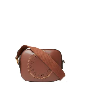 Stella Logo Camera Bag Whip/Stud Strap, Cognac Bags_Stella Mccartney_Bags