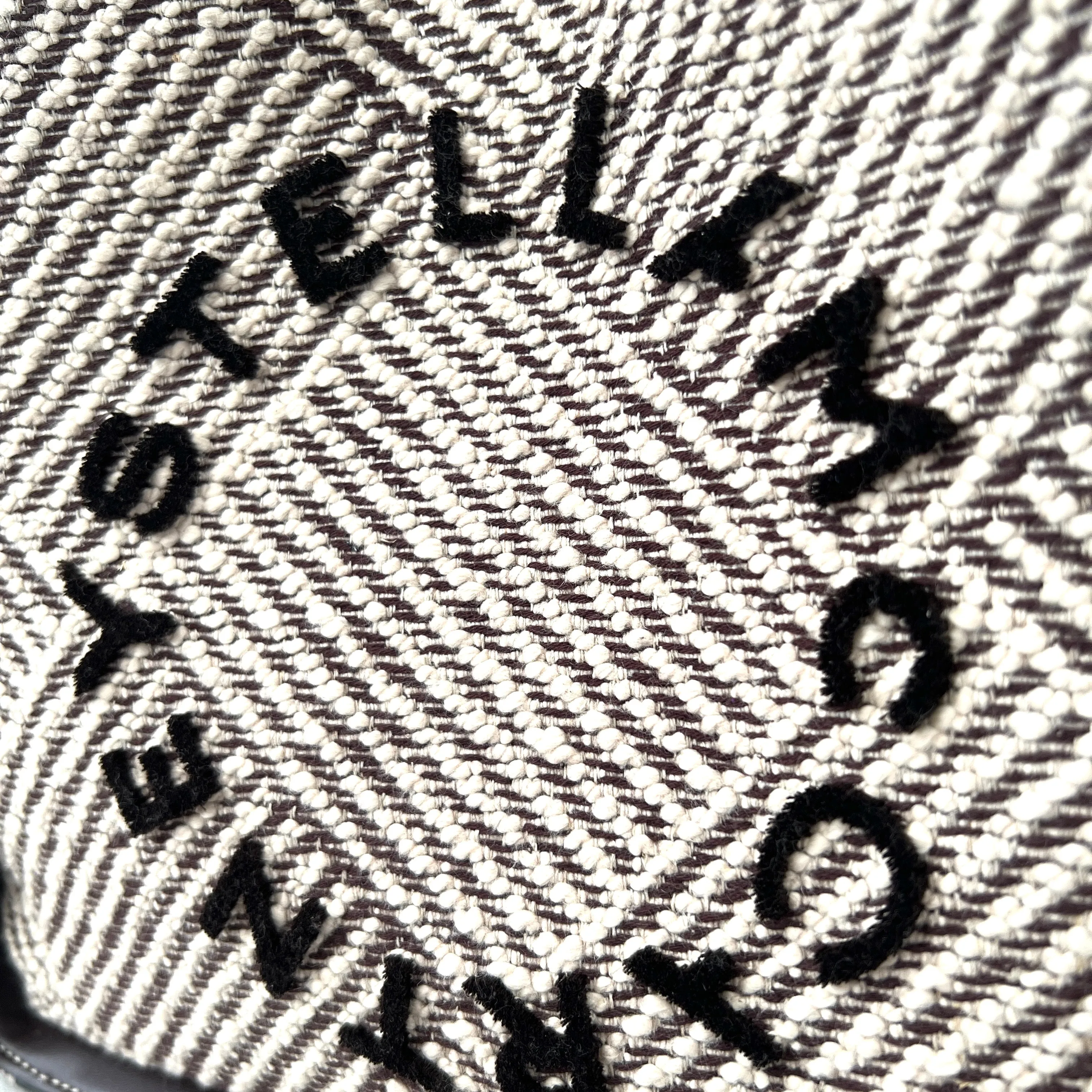 Stella Logo Tote C/B Embroidered Jacquard, Choc/Cream Bags_Stella Mccartney_Bags