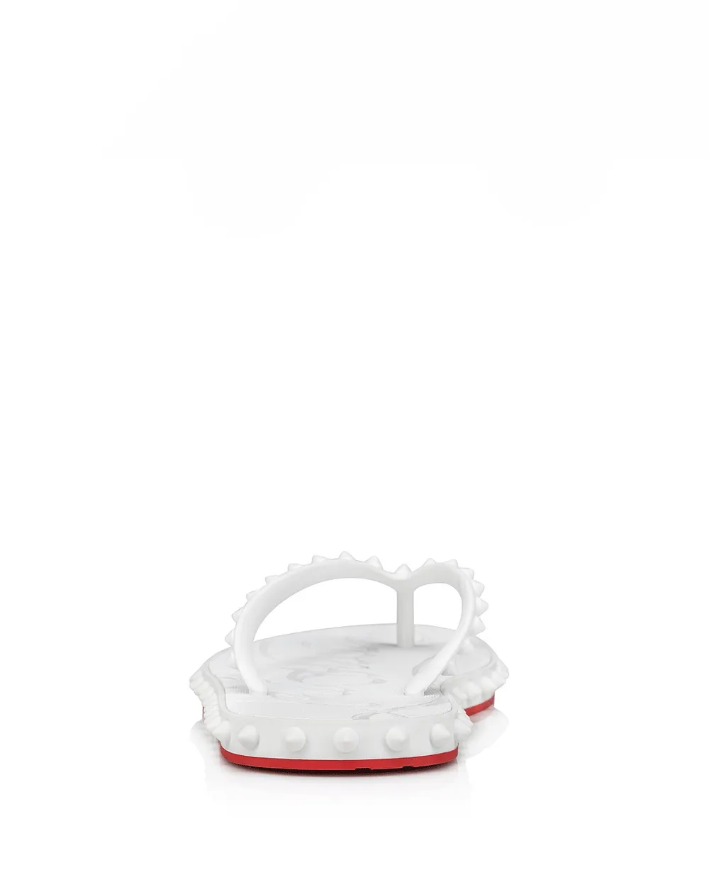Super Loubi Rubber Flip Flop in Bianco