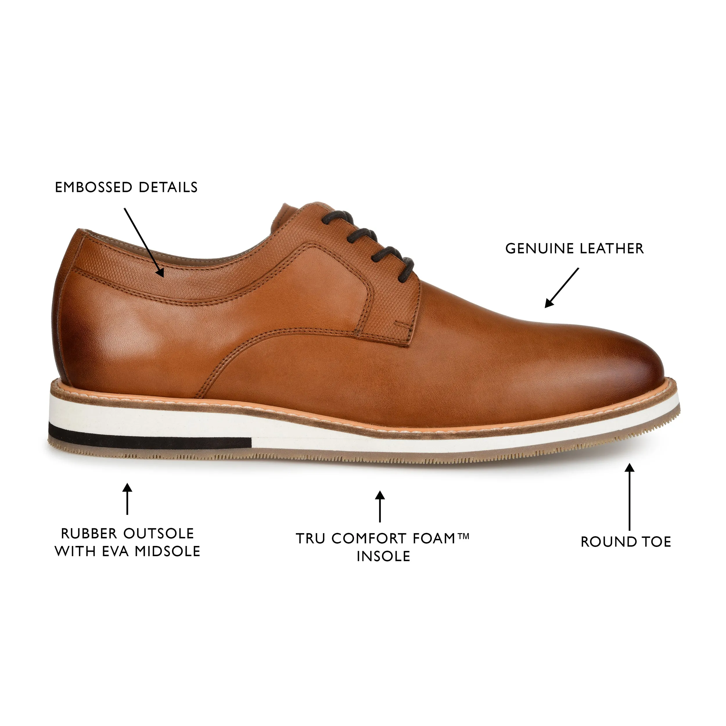 Thomas & Vine Glover Plain Toe Derby