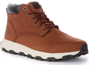 Timberland A6599 Winsor Park Mid Chukka In Brown Shoes Timberland
