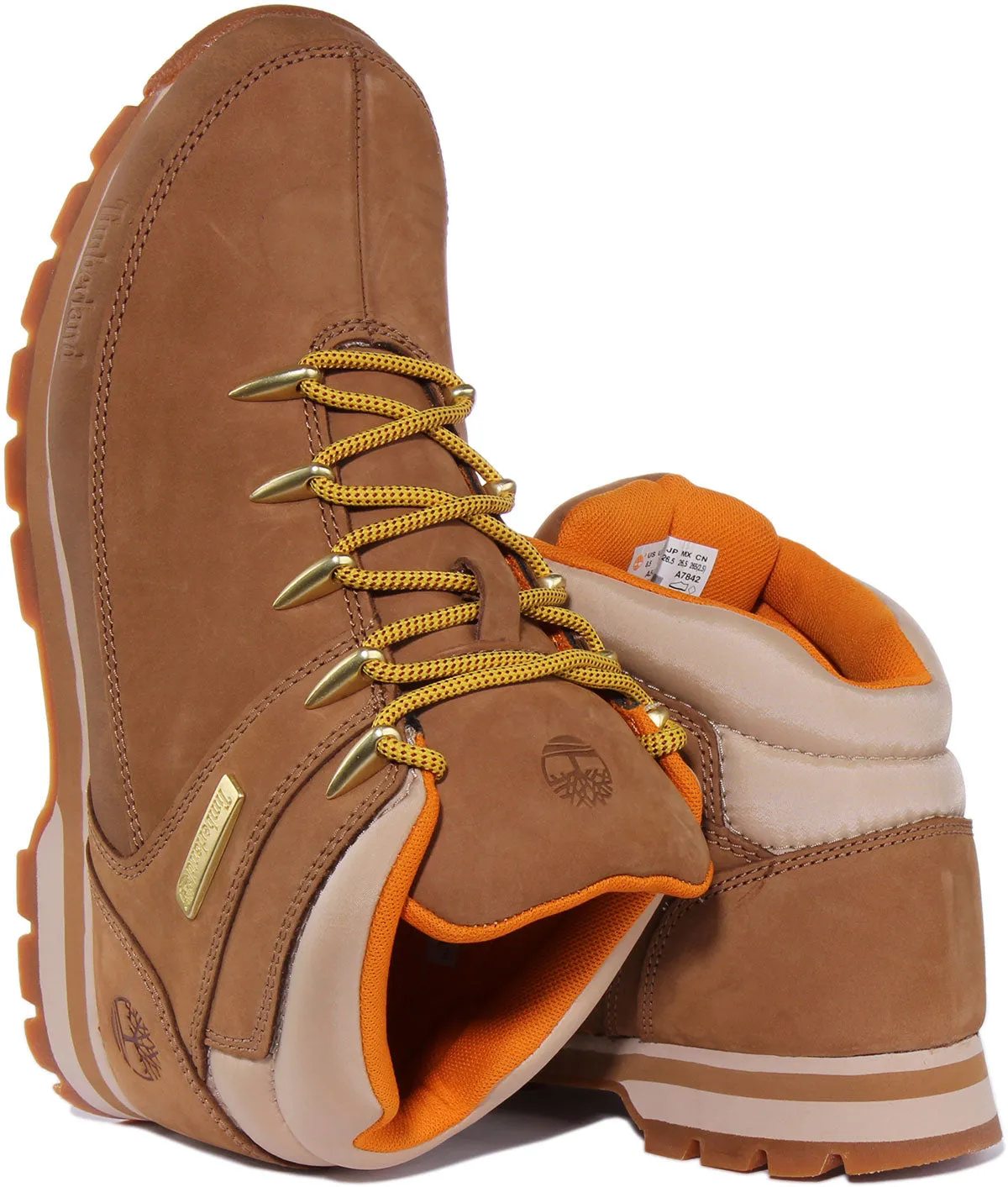 Timberland Euro Sprint Hiker A5Q14 In Brown Shoes Timberland