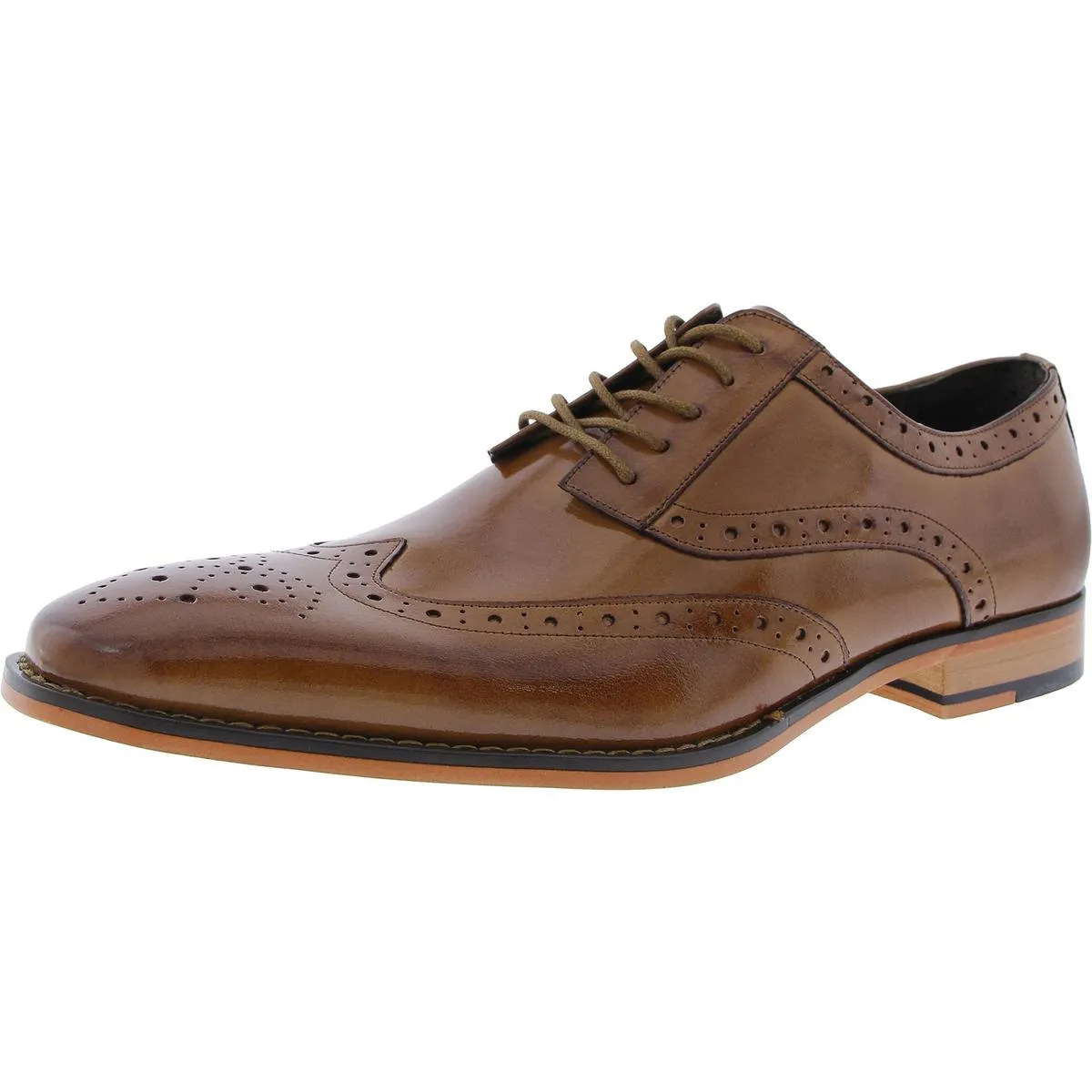 Tinsley Mens Leather Wingtip Oxfords