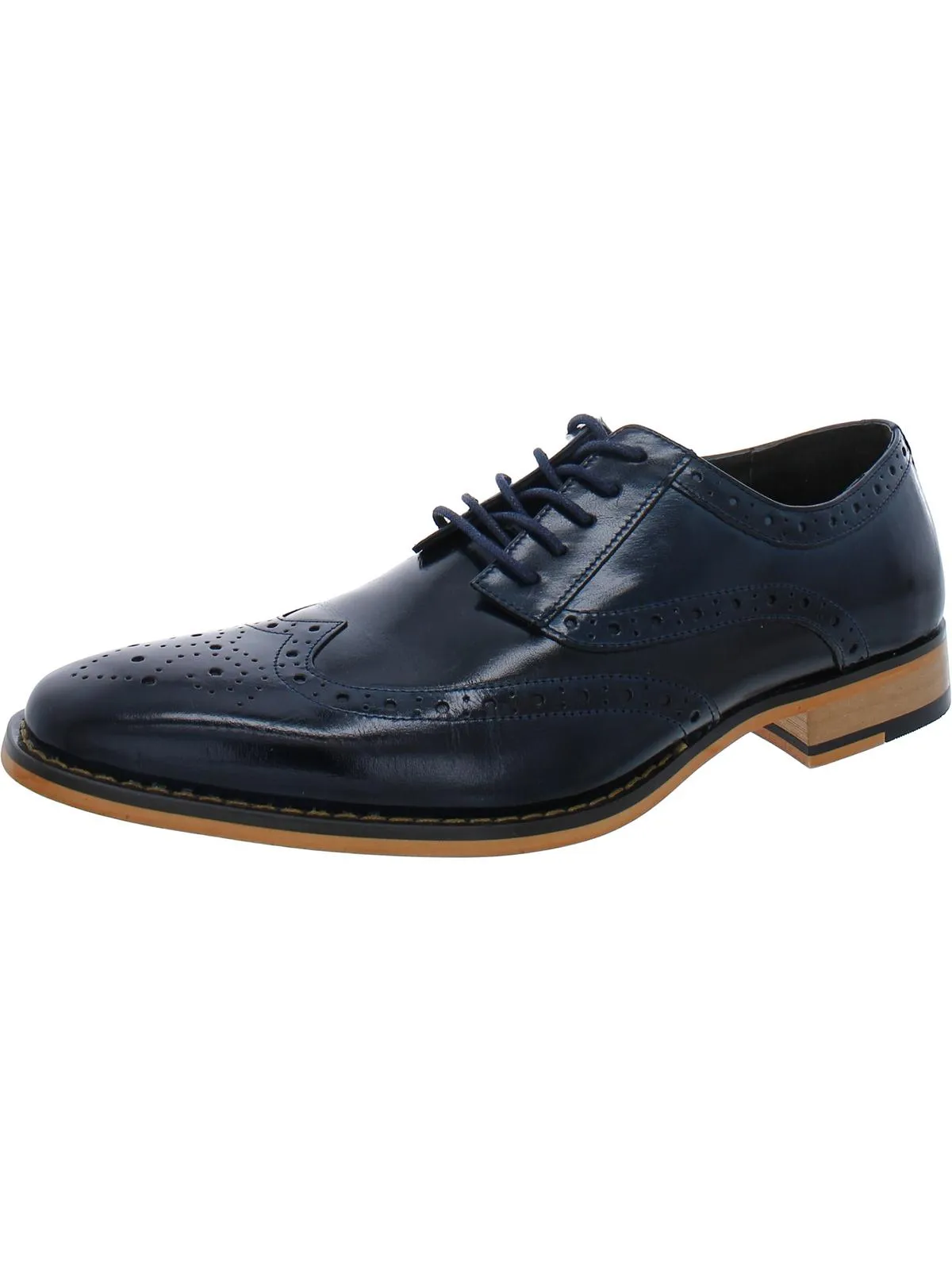 Tinsley Mens Leather Wingtip Oxfords