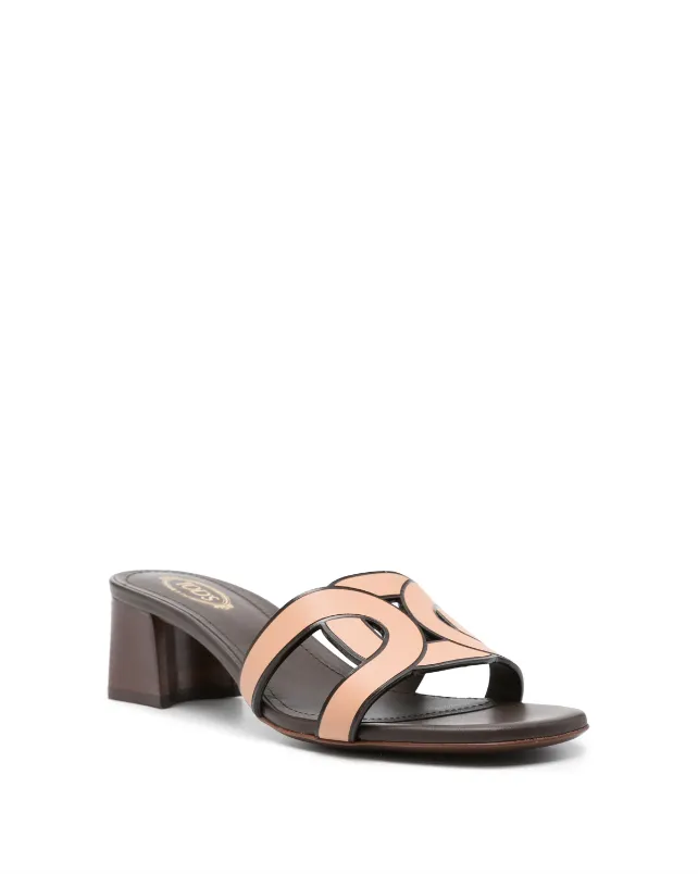 Tod's 50mm interwoven-strap leather mules