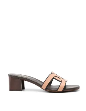 Tod's 50mm interwoven-strap leather mules