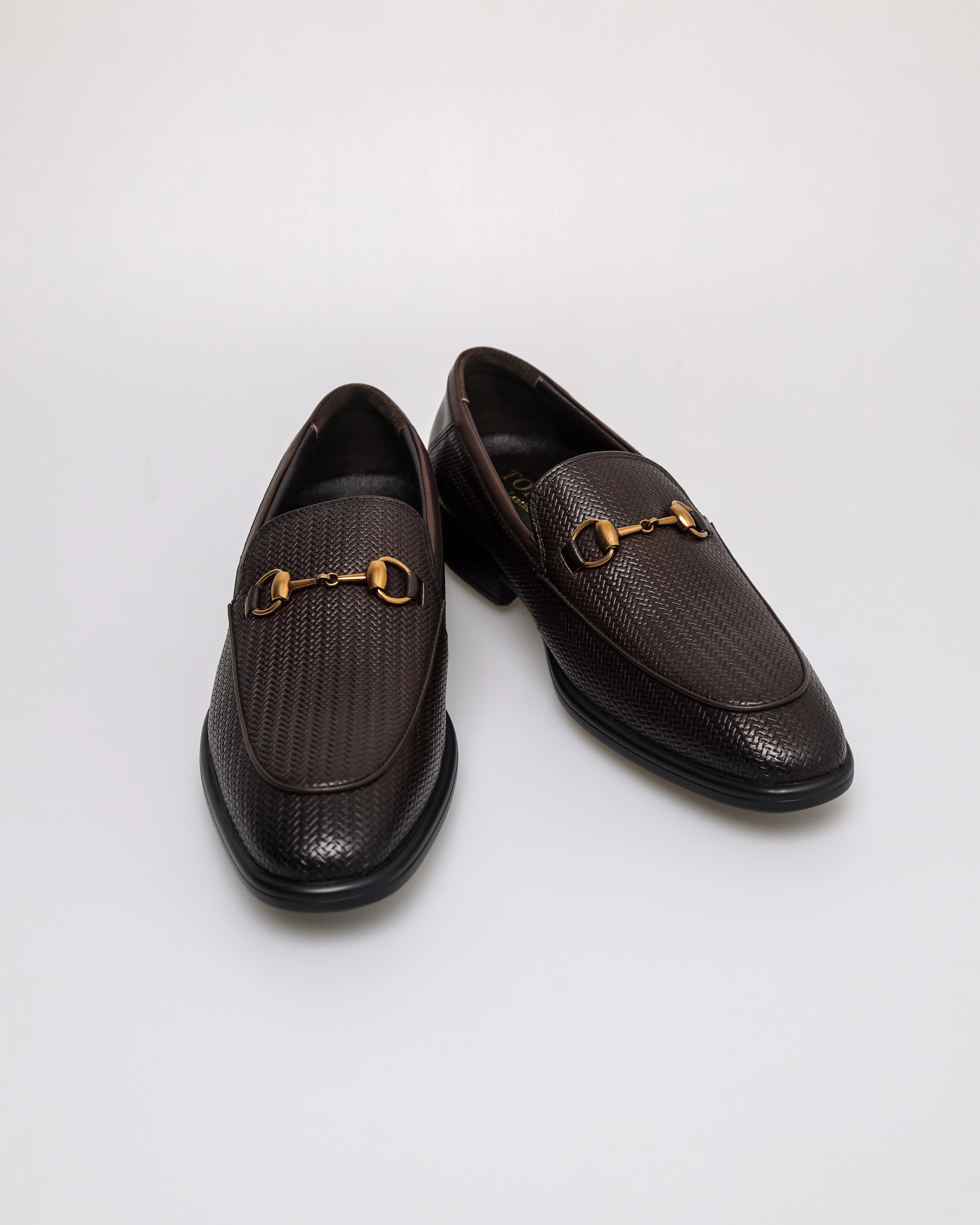 Tomaz F428 Men's Woven Horsebit Loafers
