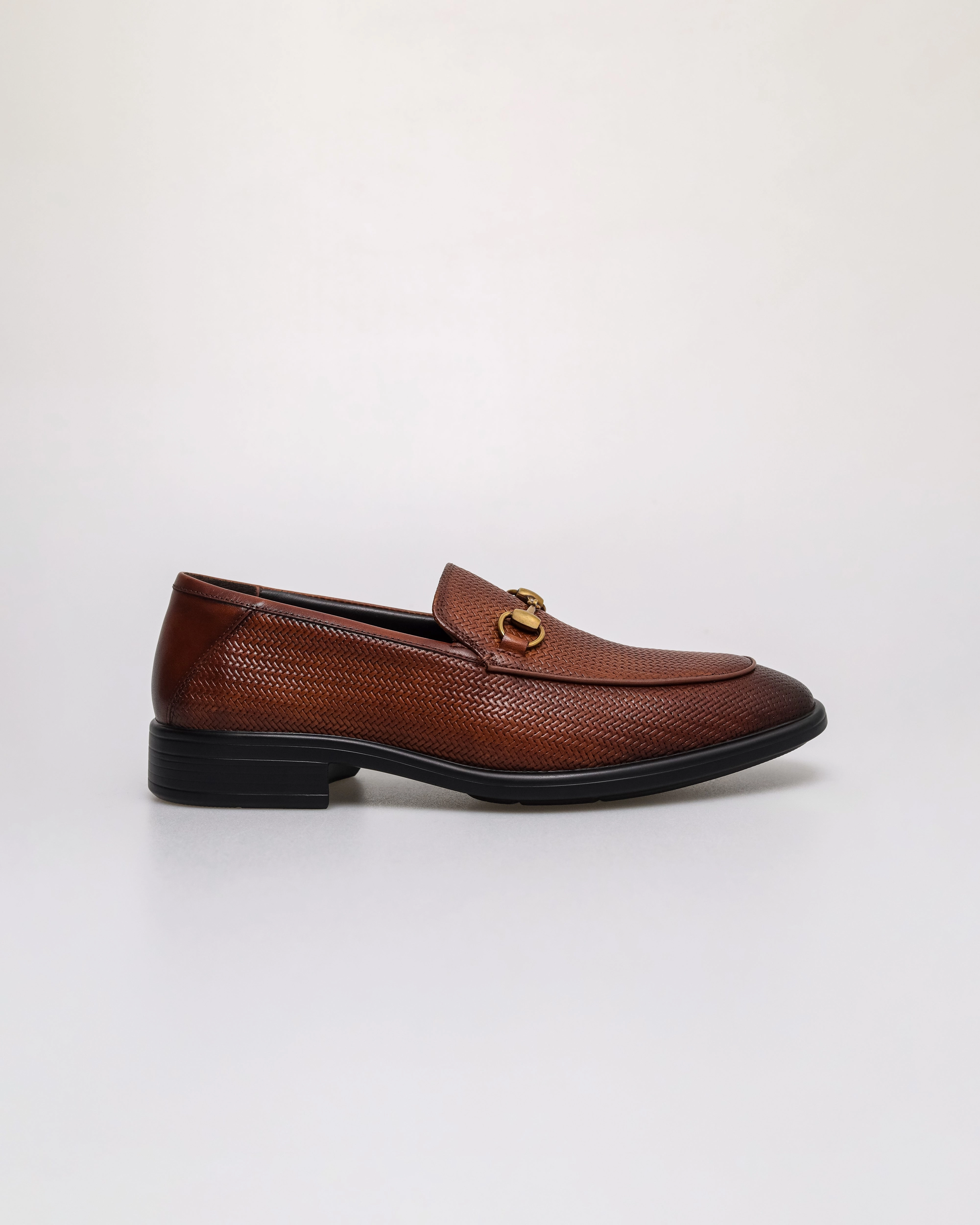 Tomaz F428 Men's Woven Horsebit Loafers