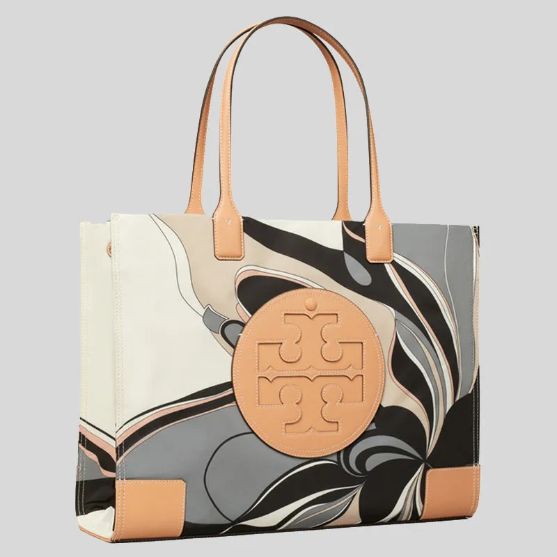 Tory Burch Bags TORY BURCH Ella Tulip Printed Tote Bag Natural Multi 88237