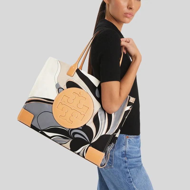 Tory Burch Bags TORY BURCH Ella Tulip Printed Tote Bag Natural Multi 88237