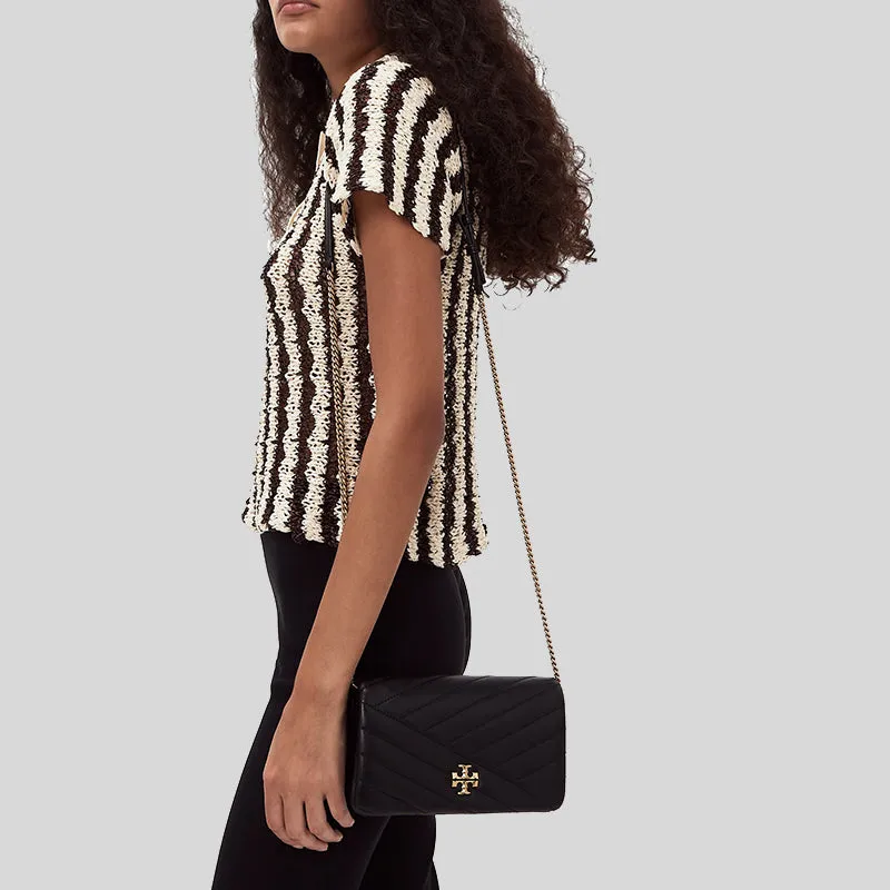 Tory Burch Bags TORY BURCH Kira Chevron Chain Wallet Black 156553