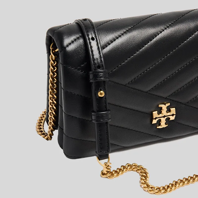 Tory Burch Bags TORY BURCH Kira Chevron Chain Wallet Black 156553