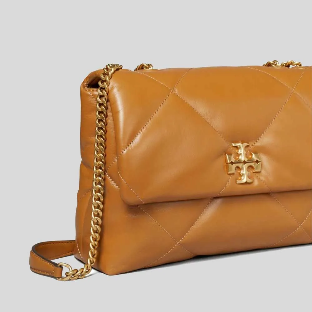 Tory Burch Bags TORY BURCH Kira Diamond Quilt Convertible Shoulder Bag Tan 154704