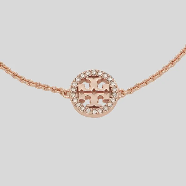 Tory Burch Bags TORY BURCH Miller Pave Chain Bracelet Rose Gold 80997
